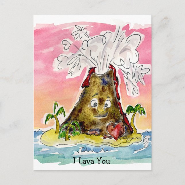 I Lava You Postcard (Front)