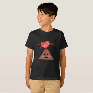 I Lava You Volcano Heart Sweet Pun Shirt