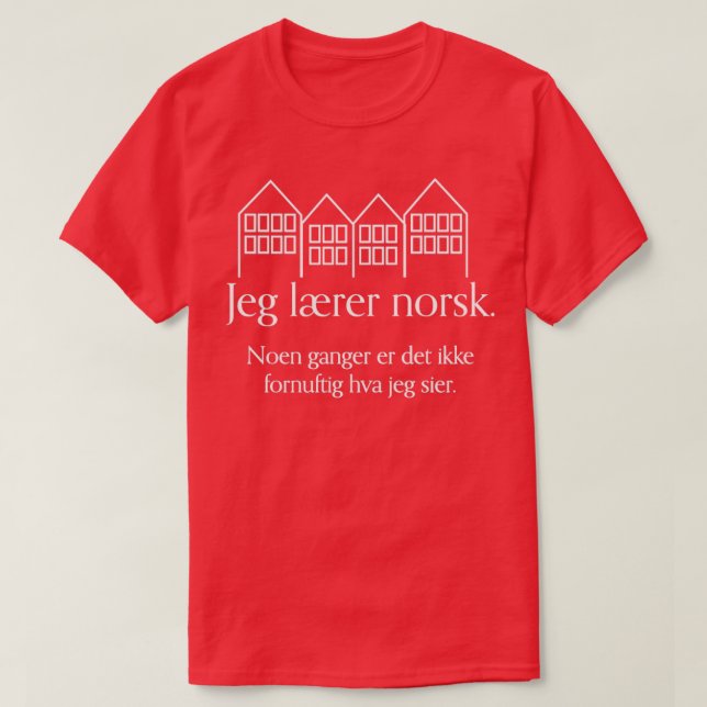 I Learn Norwegian  T-Shirt (Design Front)