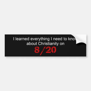 I learned everything I need to know about Chris... Bumper Sticker