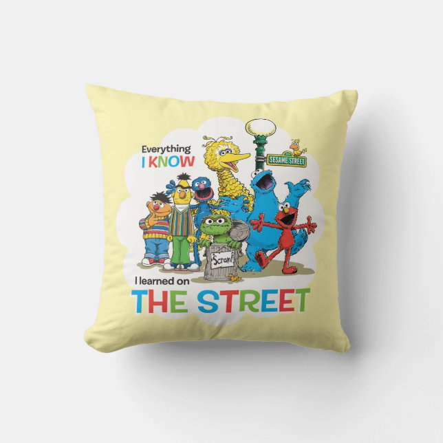 I learned on THE STREET Cushion (Front)