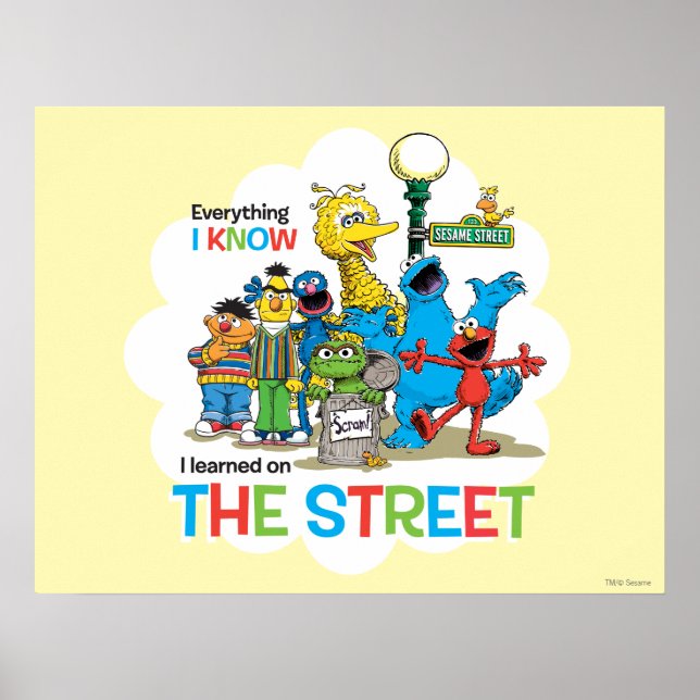 I learned on THE STREET Poster (Front)