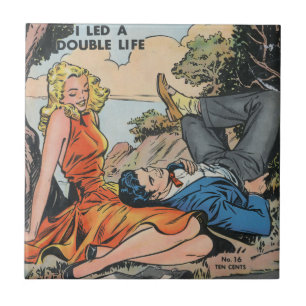 I Led a DOuble Life Ceramic Tile