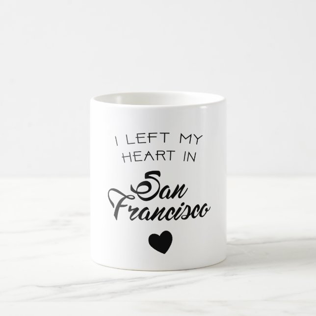 I left my heart in San Francisco Coffee Mug (Center)