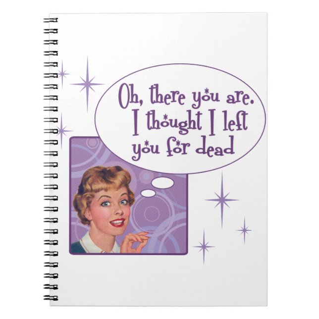 I left you for dead notebook (Front)