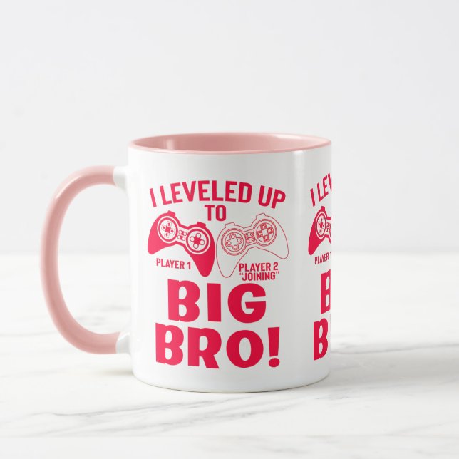 "I LEVELED UP TO BIG BRO! MUG (Left)