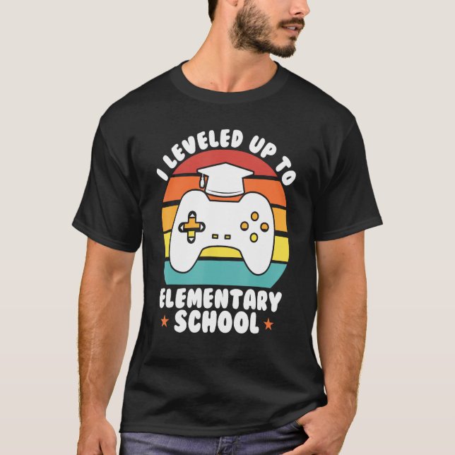 I leveled up to elementary school graduate T-Shirt (Front)