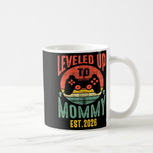 I Leveled Up To Mommy 2026 Pregnancy Announcement  Coffee Mug