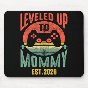 I Leveled Up To Mommy 2026 Pregnancy Announcement Mouse Pad
