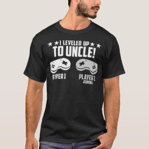 I Leveled Up To Uncle, New Uncle Gaming T-Shirt