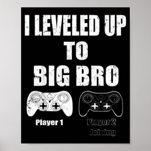 I levelled up to Big Bro Gamer new brother Poster