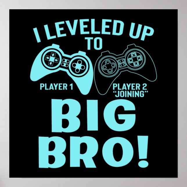 I Levelled Up To Big Bro Poster (Front)