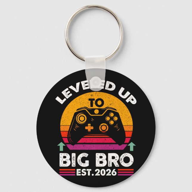 I Levelled Up To Big Brother 2026 Funny Big Bro An Key Ring (Front)