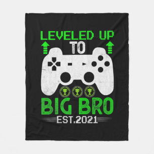 I Levelled Up To Big Brother Est2021 Promoted Fleece Blanket
