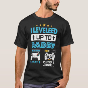 I Levelled Up To Daddy 2022 Soon To Be Dad 2022 F T-Shirt