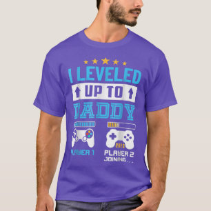 I Levelled Up To Daddy 2023 Funny Soon To Be Dad 2 T-Shirt
