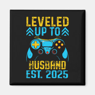 I Levelled Up To Husband Est 2025 Just Married Bac Magnet