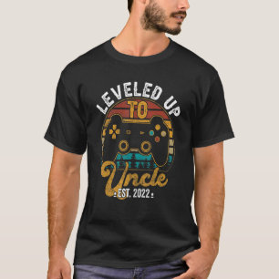 I Levelled Up To Uncle 2022 New Uncle 2022 Gamer T-Shirt