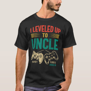 I Levelled Up To Uncle 2023 New Uncle Gamer Promot T-Shirt