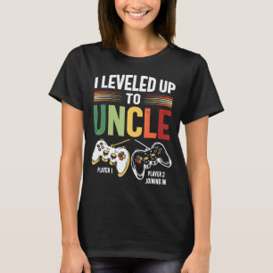 I Levelled Up To Uncle 2023 New Uncle Gamer Promot T-Shirt