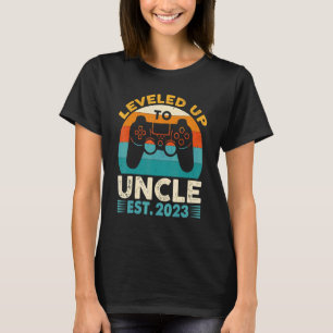 I Levelled Up To Uncle Est 2023  Pregnancy Announc T-Shirt