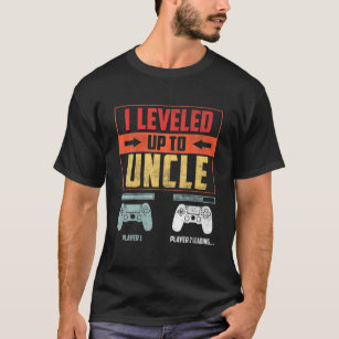 I Levelled Up To Uncle Gamer Uncle Pregnancy Annou T-Shirt