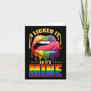 I Licked It So Its Mine Vintage  Card