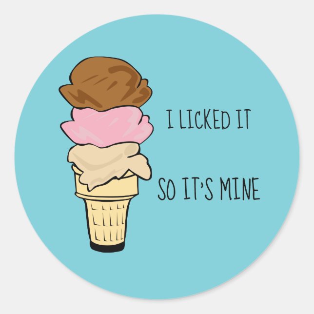 I licked it stickers (Front)