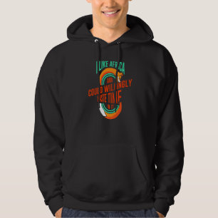 I like Africa and Could Willingly Mens Safari Tra Hoodie