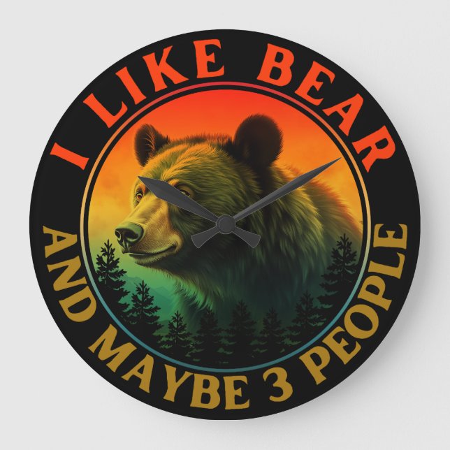 I like bear and maybe 3 people large clock (Front)