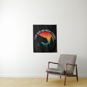 I LIKE BEAR AND MAYBE 3 PEOPLE TAPESTRY