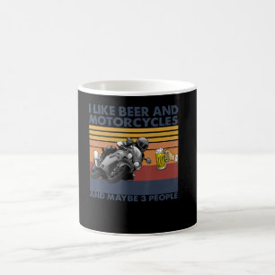 I Like Beer And Motorcycles - Motorcycles Gift Coffee Mug