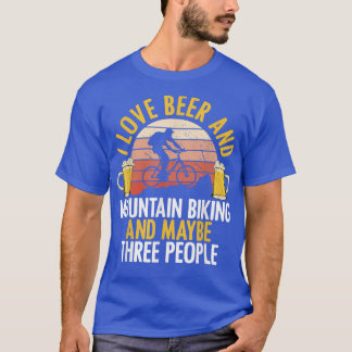 I Like Beer Drinking & Mountain Biking Introvert C T-Shirt