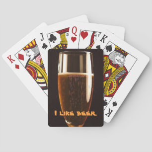 I Like Beer Playing Cards