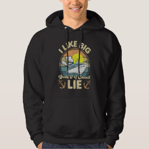 I Like Big Boats And I Cannot Lie Retro Cruise Shi Hoodie