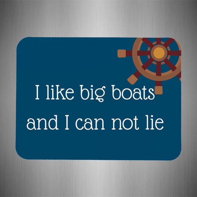 I Like Big Boats Stateroom Funny Cruise Door Magnet (Creator Uploaded)