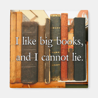 I Like Big Books and I Cannot Lie Magnet