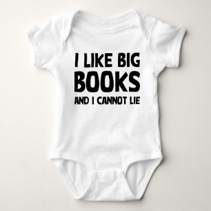 I Like Big Books Baby Bodysuit