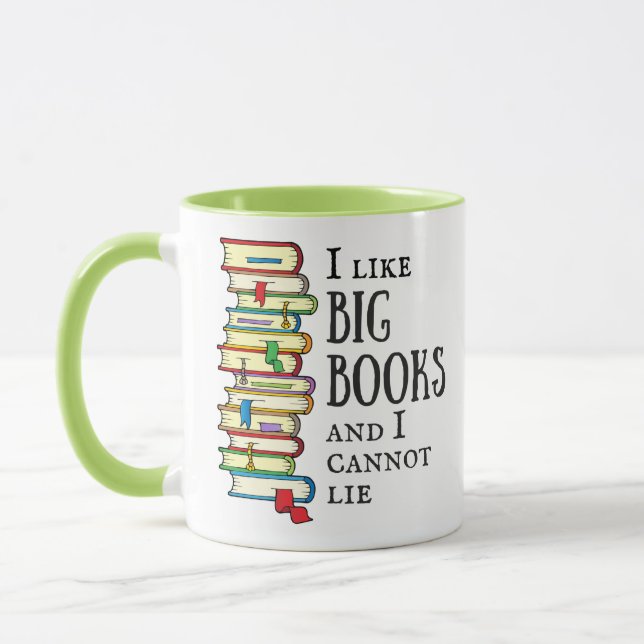 I Like Big Books Coffee Mug (Left)