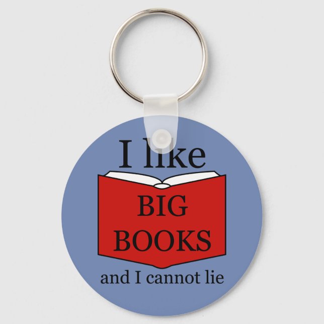 I Like Big Books Key Ring (Front)