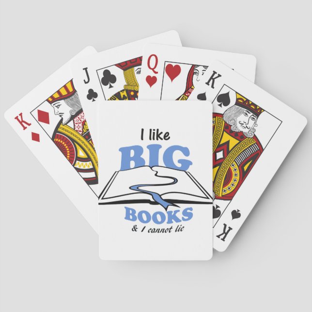 I like Big Books Playing Cards (Back)