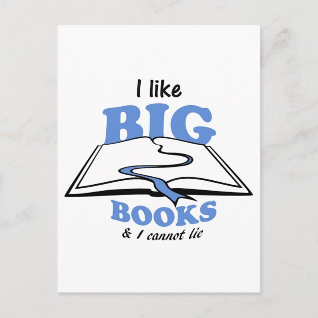 I like Big Books Postcard (Front)