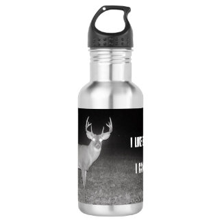 I like big bucks & I cannot lie water bottle