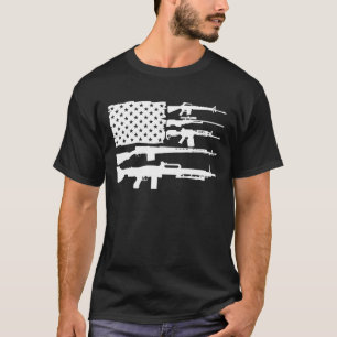 I Like Big Guns M16 M203 Assault Rifle Gun Rights T-Shirt