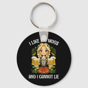 I Like Big Mugs Bavarian Munich Beer Festival _1  Key Ring