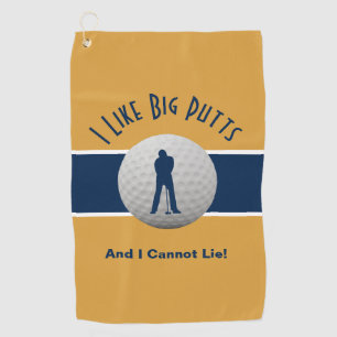 I Like Big Putts Golf Humour Fun Towel