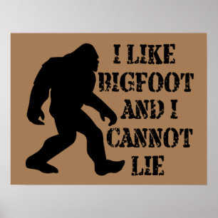 I like Bigfoot and I cannot Lie        Poster