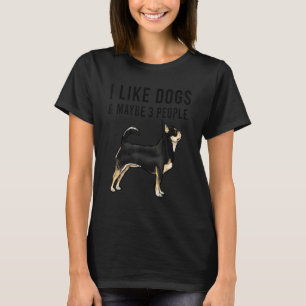 I Like Black Chihuahua Dogs And Maybe 3 People T-Shirt