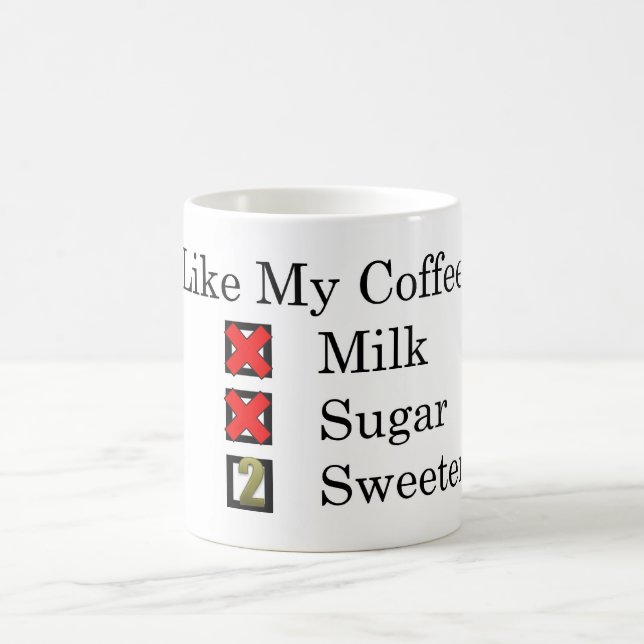 I Like... Black Coffee 2 Sweeteners Coffee Mug (Center)