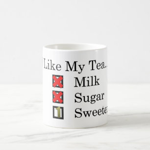 I Like... Black Tea with 1 Sweetener Coffee Mug